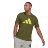 Adidas 3 Bar Icon Tee (M) (Olive)
