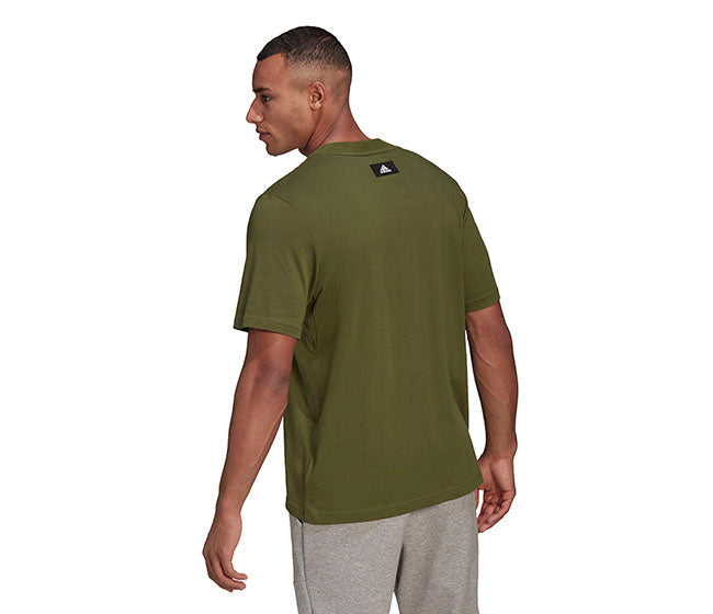 Adidas 3 Bar Icon Tee (M) (Olive)