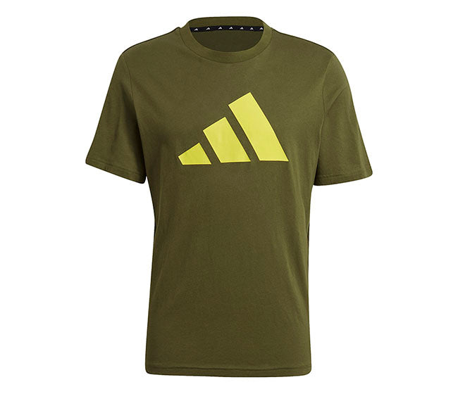 Adidas 3 Bar Icon Tee (M) (Olive)