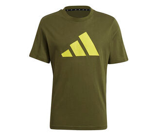 Adidas 3 Bar Icon Tee (M) (Olive)