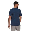 Adidas 3 Bar Icon Graphic Tee (M) (Navy)