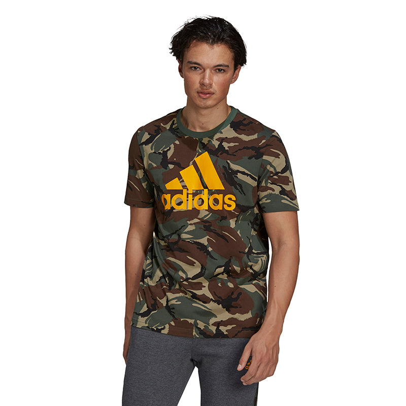 Adidas Camo All Over Print Tee (M) (Green)