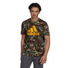 Adidas Camo All Over Print Tee (M) (Green)