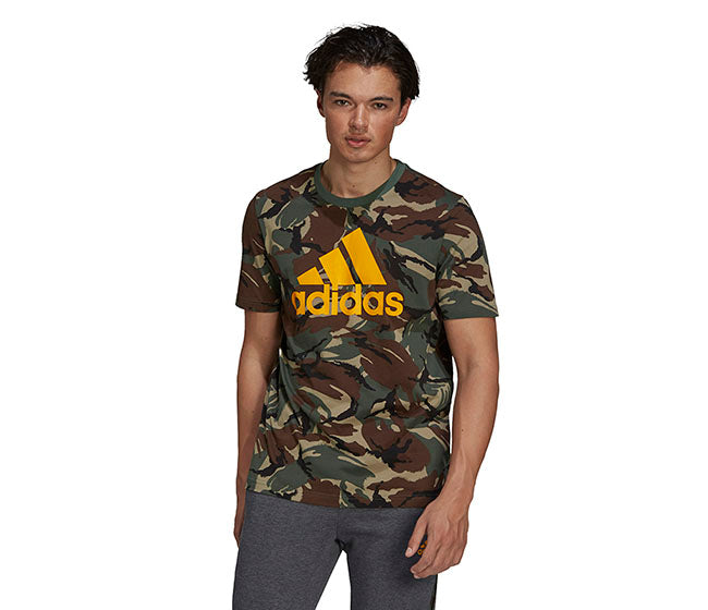 Adidas Camo All Over Print Tee (M) (Green)