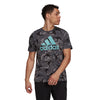 Adidas Camo All Over Print Tee (M) (Grey)