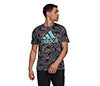Adidas Camo All Over Print Tee (M) (Grey)