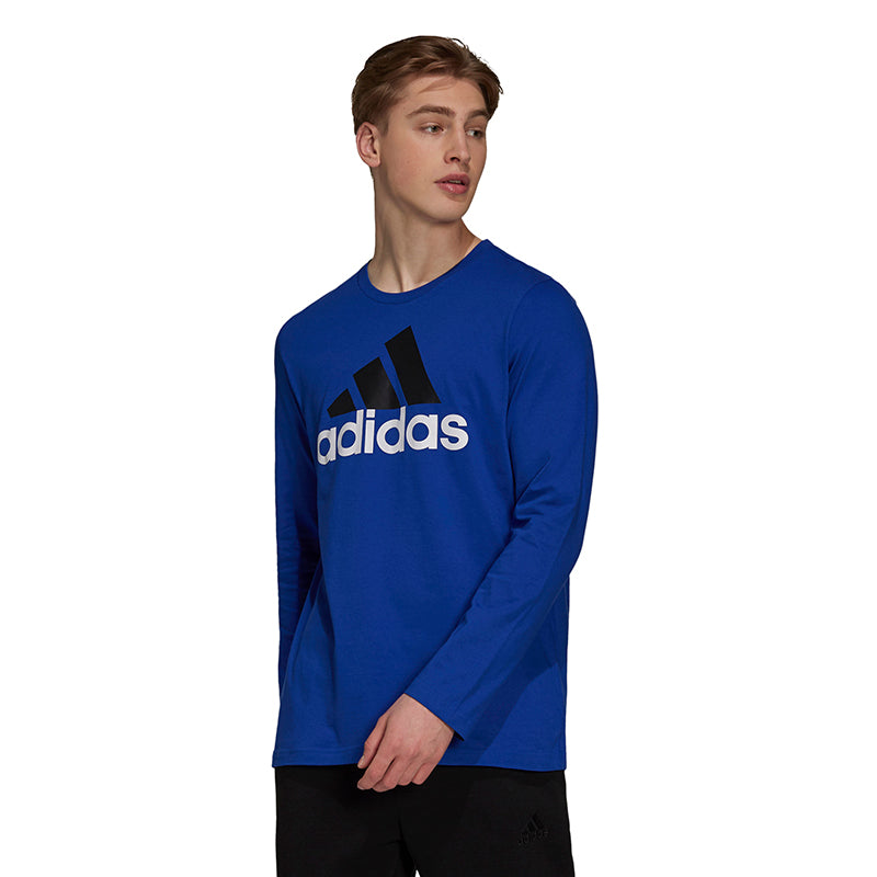 Adidas Badge Of Sport Long Sleeve Tee (M) (Blue)