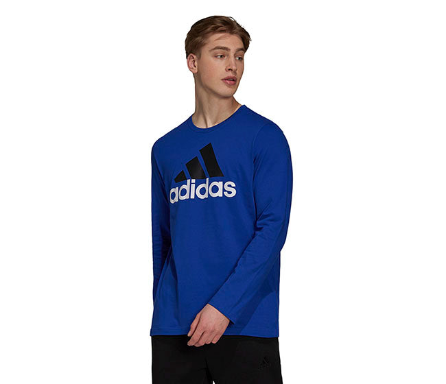 Adidas Badge Of Sport Long Sleeve Tee (M) (Blue)