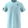 Adidas Club 3 Stripe Tee (M) (Light Blue)