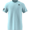 Adidas Club 3 Stripe Tee (M) (Light Blue)