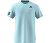 Adidas Club 3 Stripe Tee (M) (Light Blue)