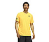 Adidas Club 3 Stripe Tee (M) (Yellow)