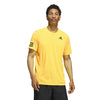 Adidas Club 3 Stripe Tee (M) (Yellow)