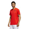 Adidas Club 3 Stripe Tee (M) (Orange)