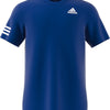 Adidas Club 3 Stripe Tee (M) (Royal)