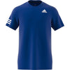 Adidas Club 3 Stripe Tee (M) (Royal)