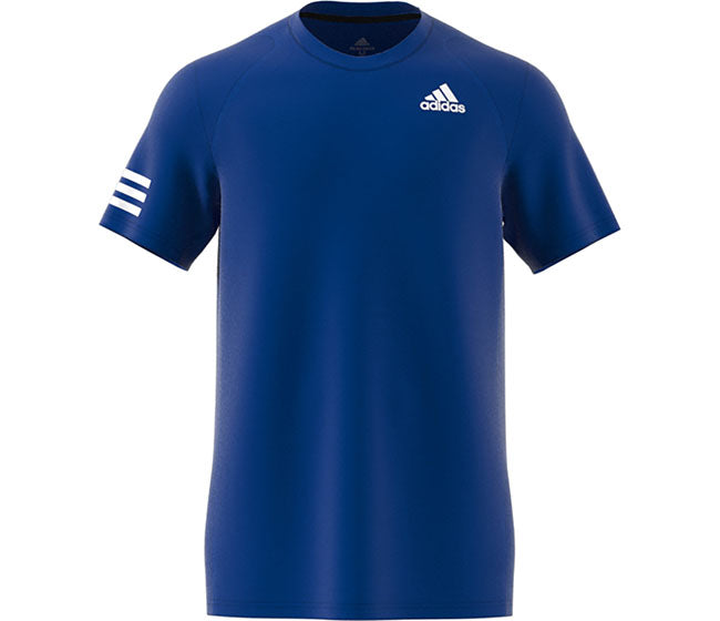 Adidas Club 3 Stripe Tee (M) (Royal)