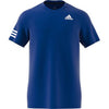 Adidas Club 3 Stripe Tee (M) (Royal)