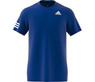 Adidas Club 3 Stripe Tee (M) (Royal)