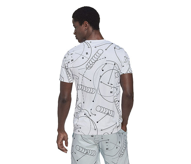 Adidas Club Graphic Tee (M) (White)