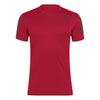 Adidas Club 3 Stripes Tee (M) (Better Scarlet)