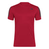 Adidas Club 3 Stripes Tee (M) (Better Scarlet)