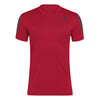 Adidas Club 3 Stripes Tee (M) (Better Scarlet)