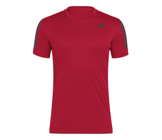 Adidas Club 3 Stripes Tee (M) (Better Scarlet)