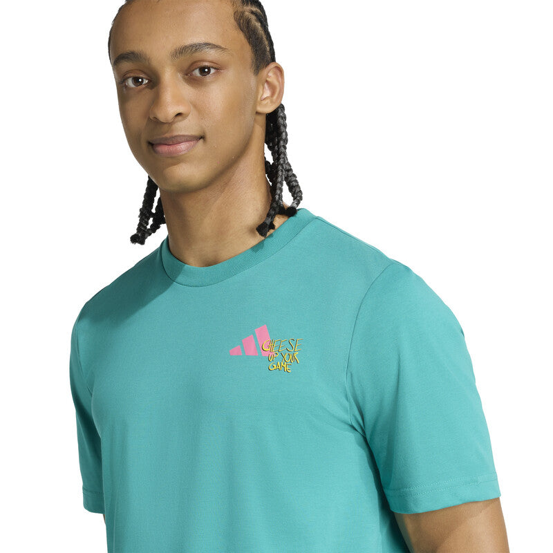 Adidas Padel Graphic Tee (M) (Pure Teal)