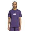 Adidas Tennis Category Graphic Tee (M) (Aurora Plum)