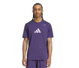 Adidas Tennis Category Graphic Tee (M) (Aurora Plum)
