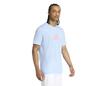 Adidas Padel Category Graphic Tee (M) (Glow Blue)