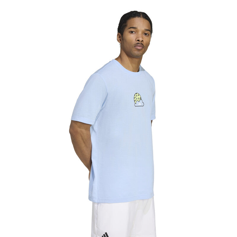 Adidas Pickleball Graphic Tee (M) (Glow Blue)