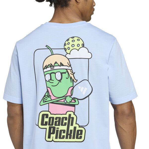 Adidas Pickleball Graphic Tee (M) (Glow Blue)