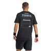 Adidas Tennis Category Graphic Tee (M) (Black)