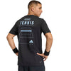 Adidas Tennis Category Graphic Tee (M) (Black)