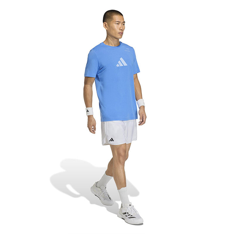 Adidas Tennis Category Graphic Tee (M) (Black) Adidas