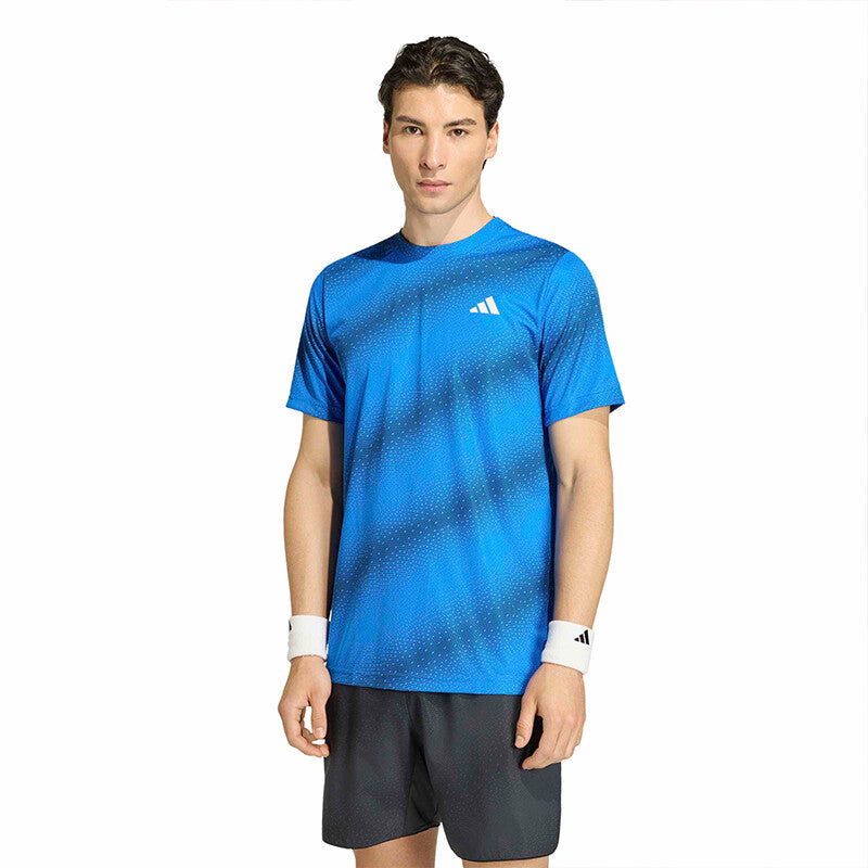 Adidas Club Graphic Tee (M) (Glory Blue)