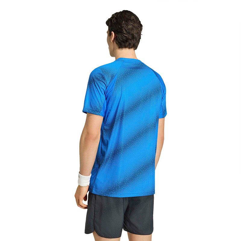 Adidas Club Graphic Tee (M) (Glory Blue)