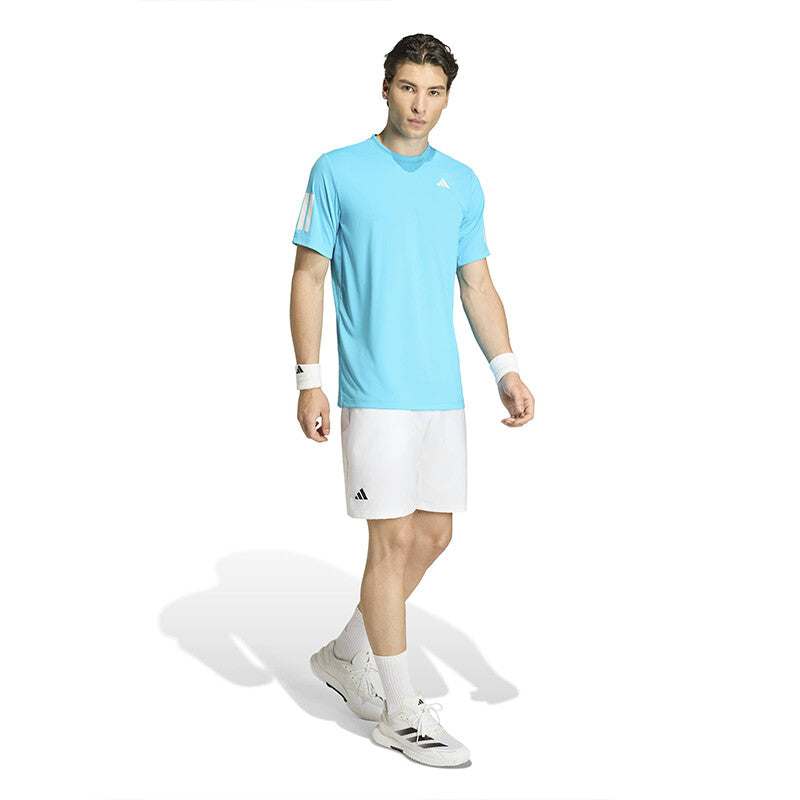 Adidas Club 3 Stripes Tee (M) (Pure Ruby) Adidas