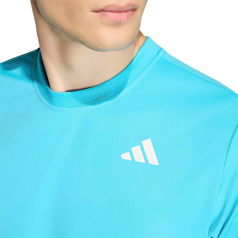 Adidas Club 3 Stripes Tee (M) (Pure Ruby) Adidas