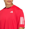 Adidas Club 3 Stripes Tee (M) (Pure Ruby)