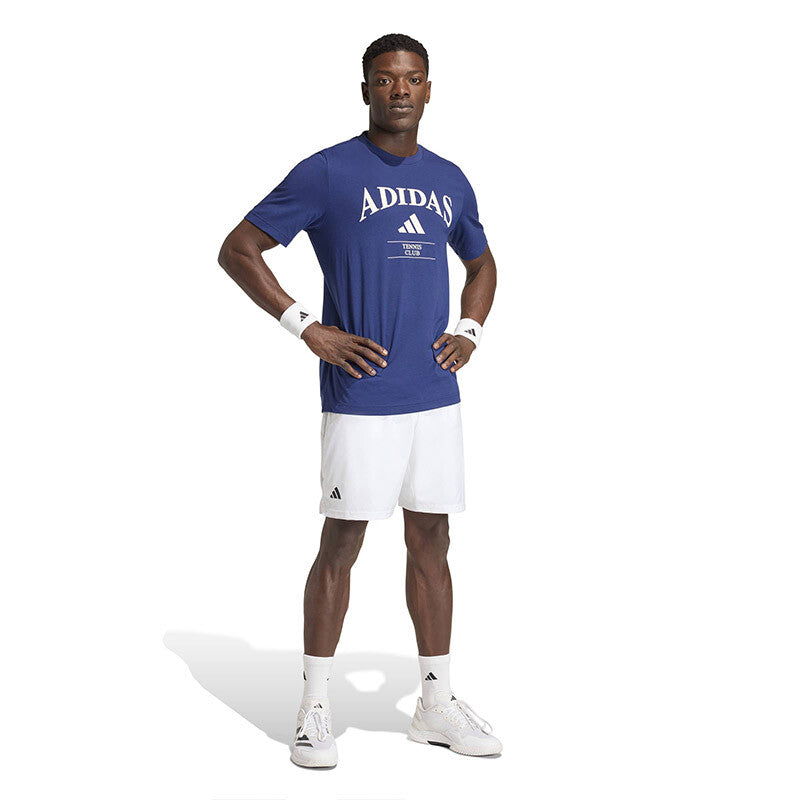 Adidas Heritage Tennis Graphic Tee (M) (Chalk White) Adidas