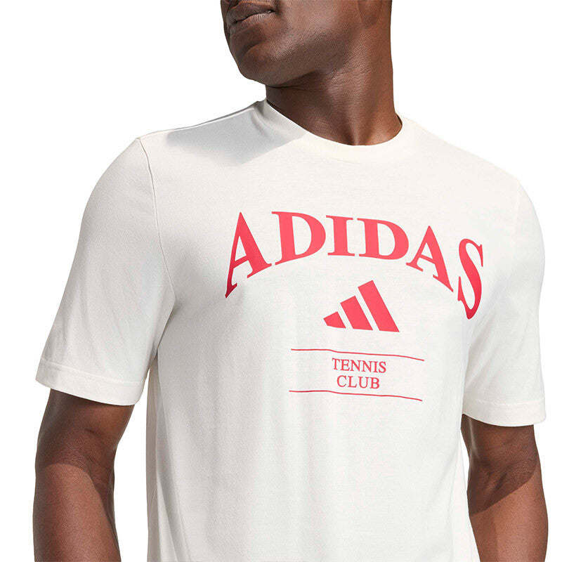 Adidas Heritage Tennis Graphic Tee (M) (Chalk White) Adidas
