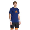 Adidas Clay Graphic Tee (M) (Dark Blue) Adidas