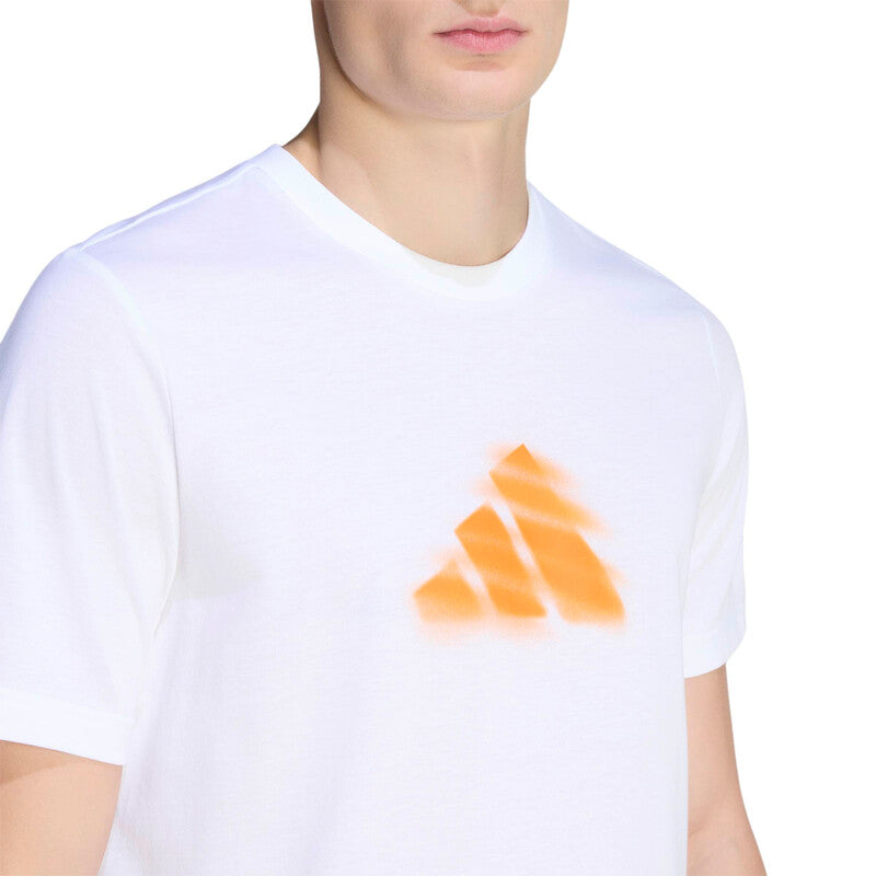 Adidas Clay Graphic Tee (M) (Dark Blue) Adidas