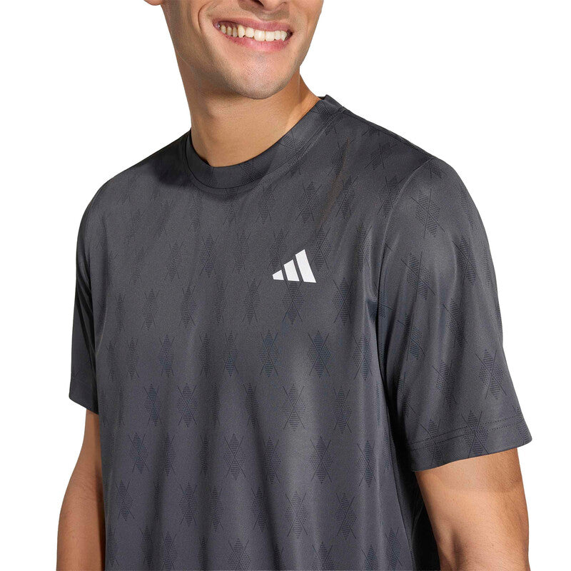 Adidas Club Graphic Tee (M) (Carbon) Adidas