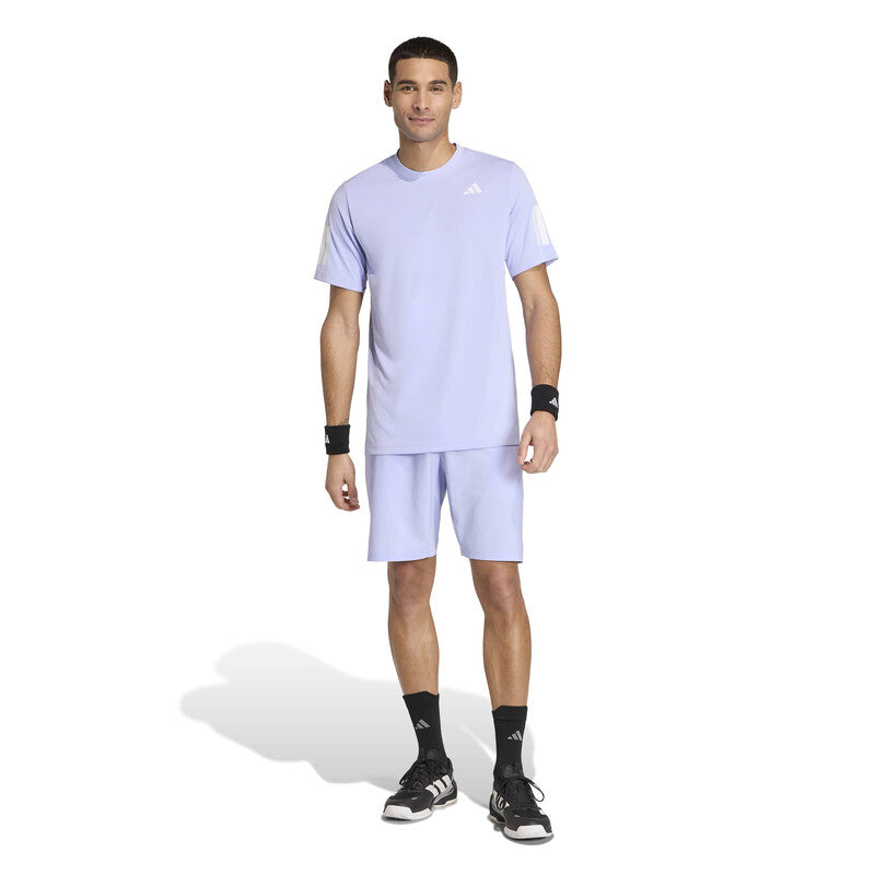 Adidas Club 3 Stripes Tee (M) (Violet Tone) Adidas