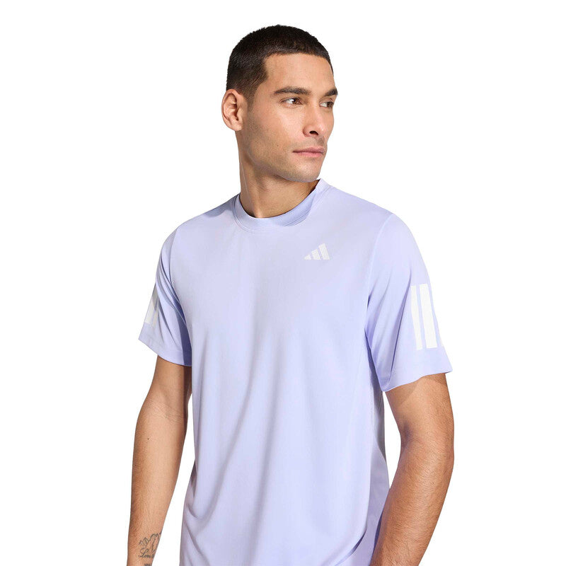 Adidas Club 3 Stripes Tee (M) (Violet Tone) Adidas
