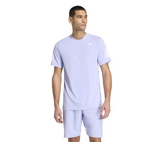 Adidas Club 3 Stripes Tee (M) (Violet Tone)